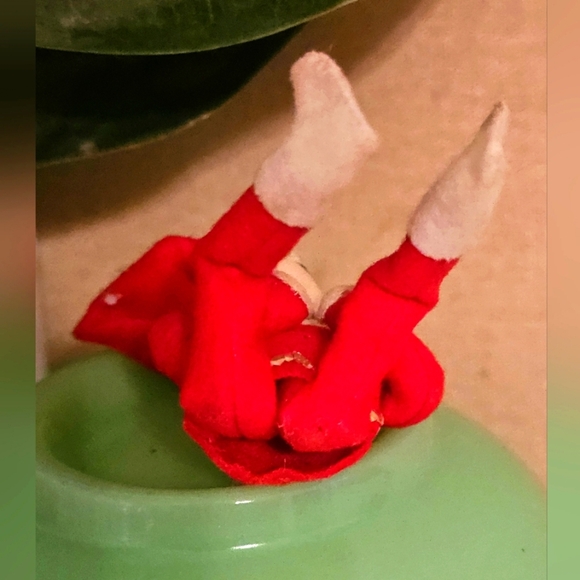 Vintage Christmas Ornament Pixie Elf Baby Knee Hugger - Picture 5 of 6